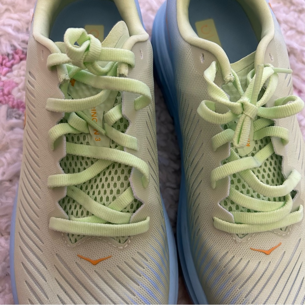 Hoka Women's Rincon 3 Blue and Green Color - Picture 4 of 12